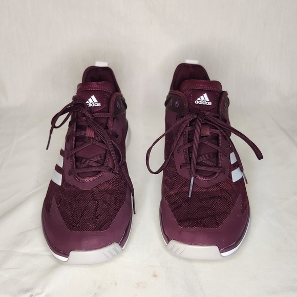 Adidas Mens Running Cross Trainers Maroon with White Accents Sz 11 1/2 NWOT - Picture 1 of 8